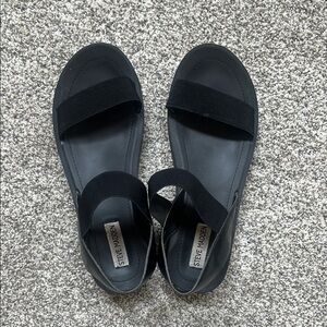 Steve Madden Black Sandals Size 10